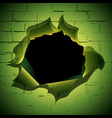 Break through vector image