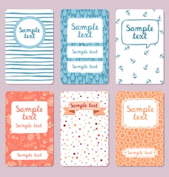 Business cards templates vector image