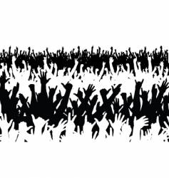 Concert crowd vector image