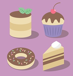 Cakes vector image