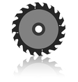 Circular saw blade vector image