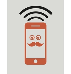 Mobile phone vector image