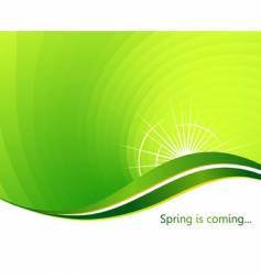 Spring is coming vector image
