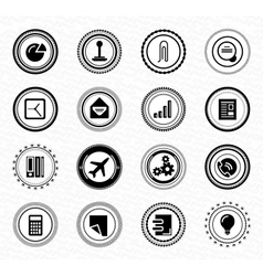 Vintage retro business labels and badges vector image