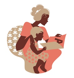 Card of Happy Mothers Day vector image