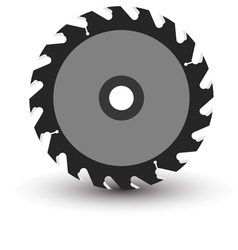 Circular saw blade vector image