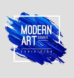 Modern art banner vector image