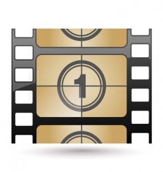 Film icon countdown vector image