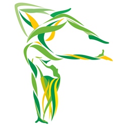 Girl dance vector image