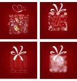 Set of Christmas card vector image