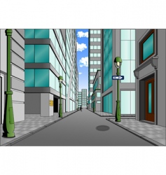 City street vector image