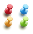 Push pins vector image