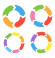 Color Circle Arrows Set vector image