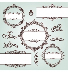 Vintage design elements vector image