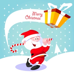 Happy Santa Claus vector image