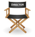Director movie chair vector image