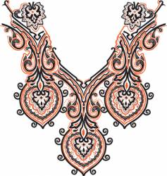 Collar design vector image