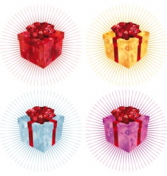 Gift box vector image