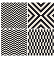 Pattern background set retro vintage design vector image