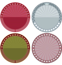 Round background vector image