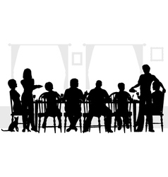 Family meal vector image