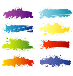 Splash banners color vector image