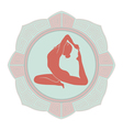 Woman yoga vector image