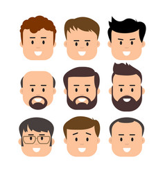 Men male human face vector image