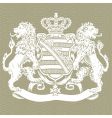 Lion crest vector image