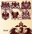 Vintage heraldry emblems vector image