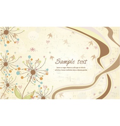 Birds with floral vector image
