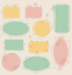 Banners vintage vector image
