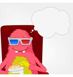 Funny Monster Movie vector image
