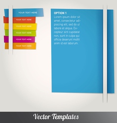 Web page template vector image