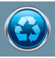 Recycle button icon vector image