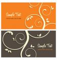 Floral card set vector image