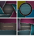 Backgrounds of torn paper vector image