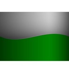 Background green stripe wave one grey vector image