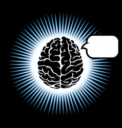 Symbol brain vector image