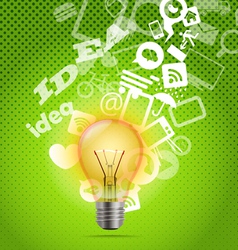 Lightbulb vector image