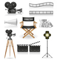 Set icons cinema 04 vector image
