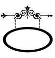 Wrought iron shop sign vector image