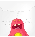 Funny Monster Cry vector image