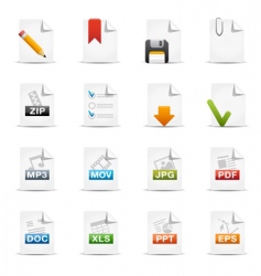 Digital documents vector image