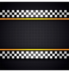 Structured metallic perforated for race sheet vector image