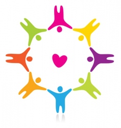 Sign friendship love vector image
