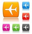 Airplane icons vector image