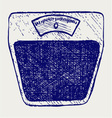 Bathroom scale vector image