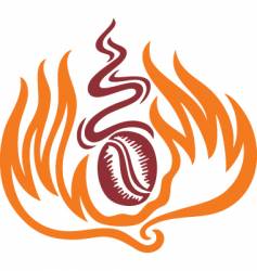 Burned coffee vector image