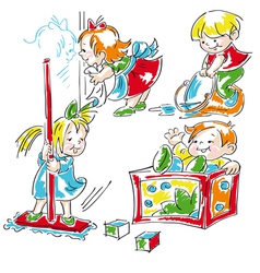 Cleaning vector image
